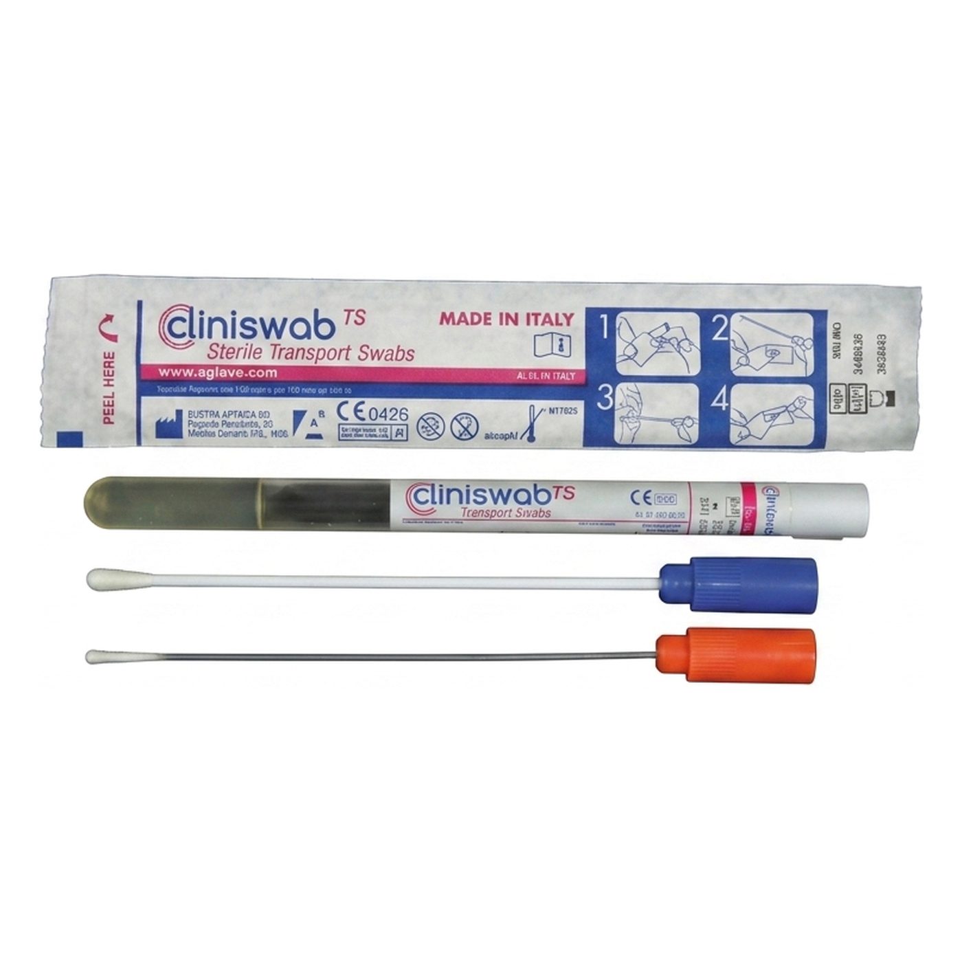 Abstrichsystem, NAAM, flocked, Standard-Kopf, 2ml