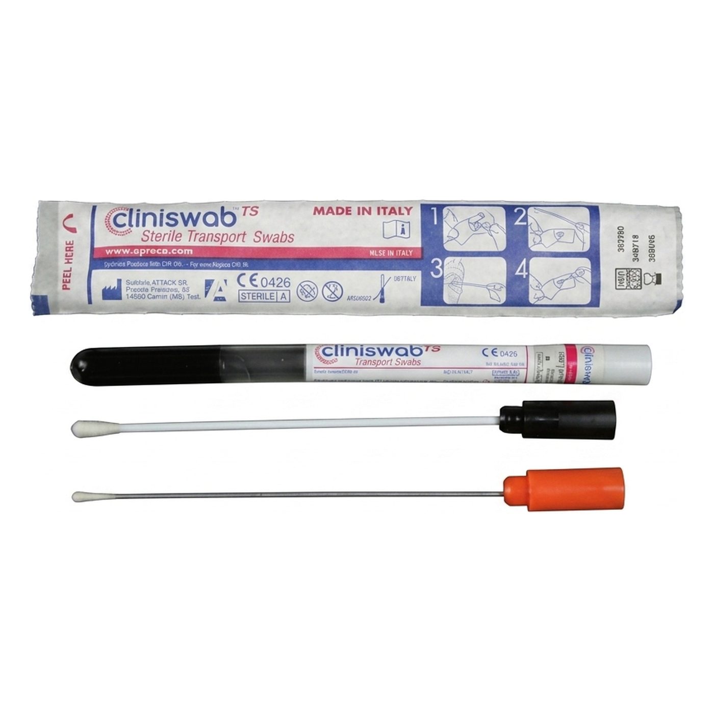 Abstrichsystem, NAAM, flocked, Mini Tip, 2ml