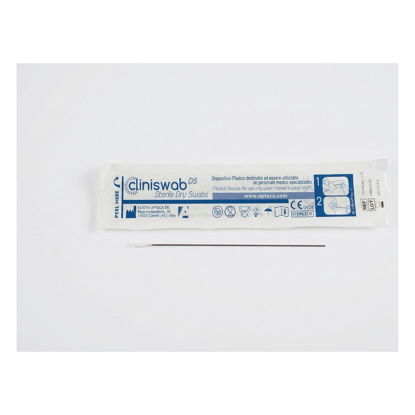 Aluminiumstab, Viskose, unsteril, 100er Verpackung