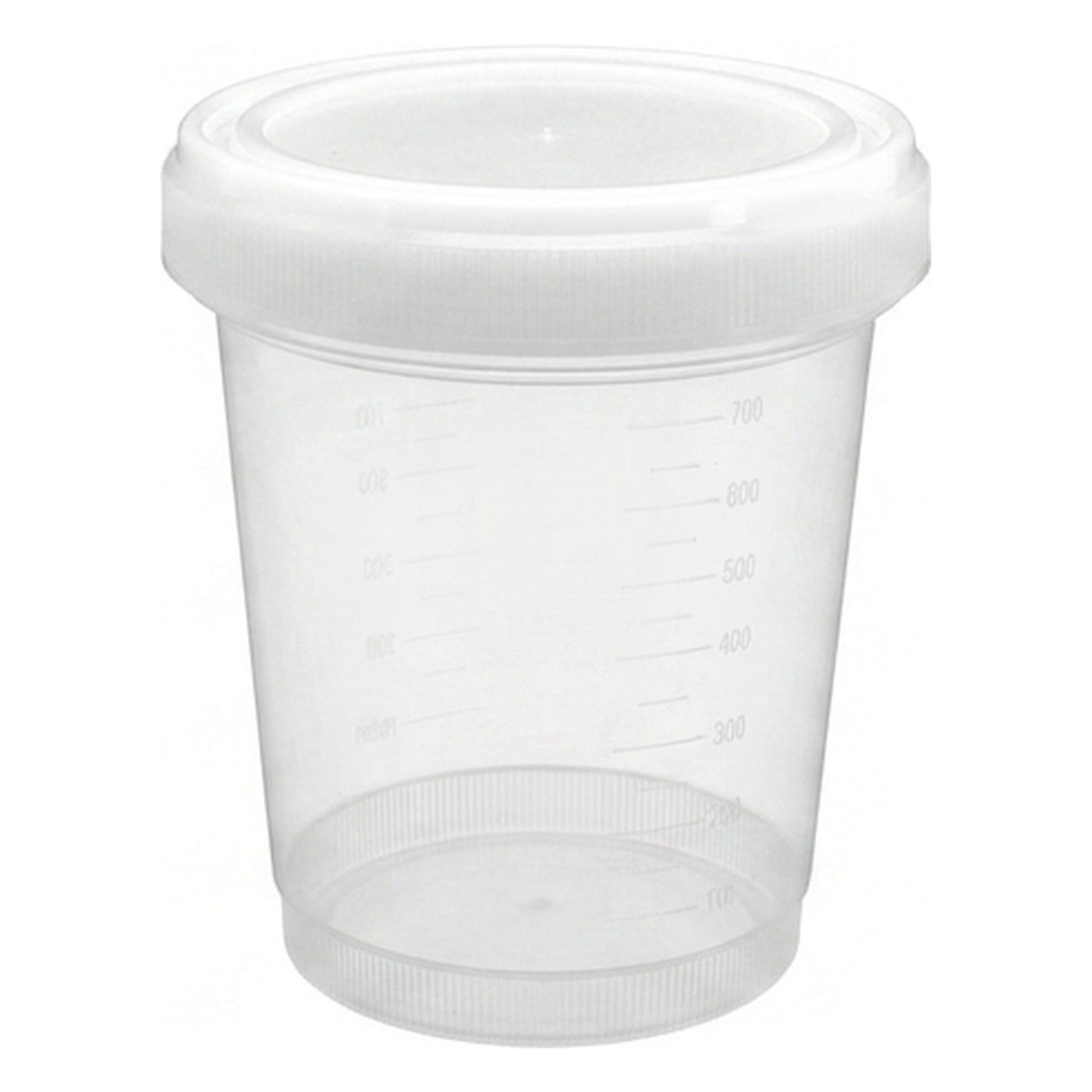 Kunststoffschraubdose 1000ml, Schraubverschluss natur