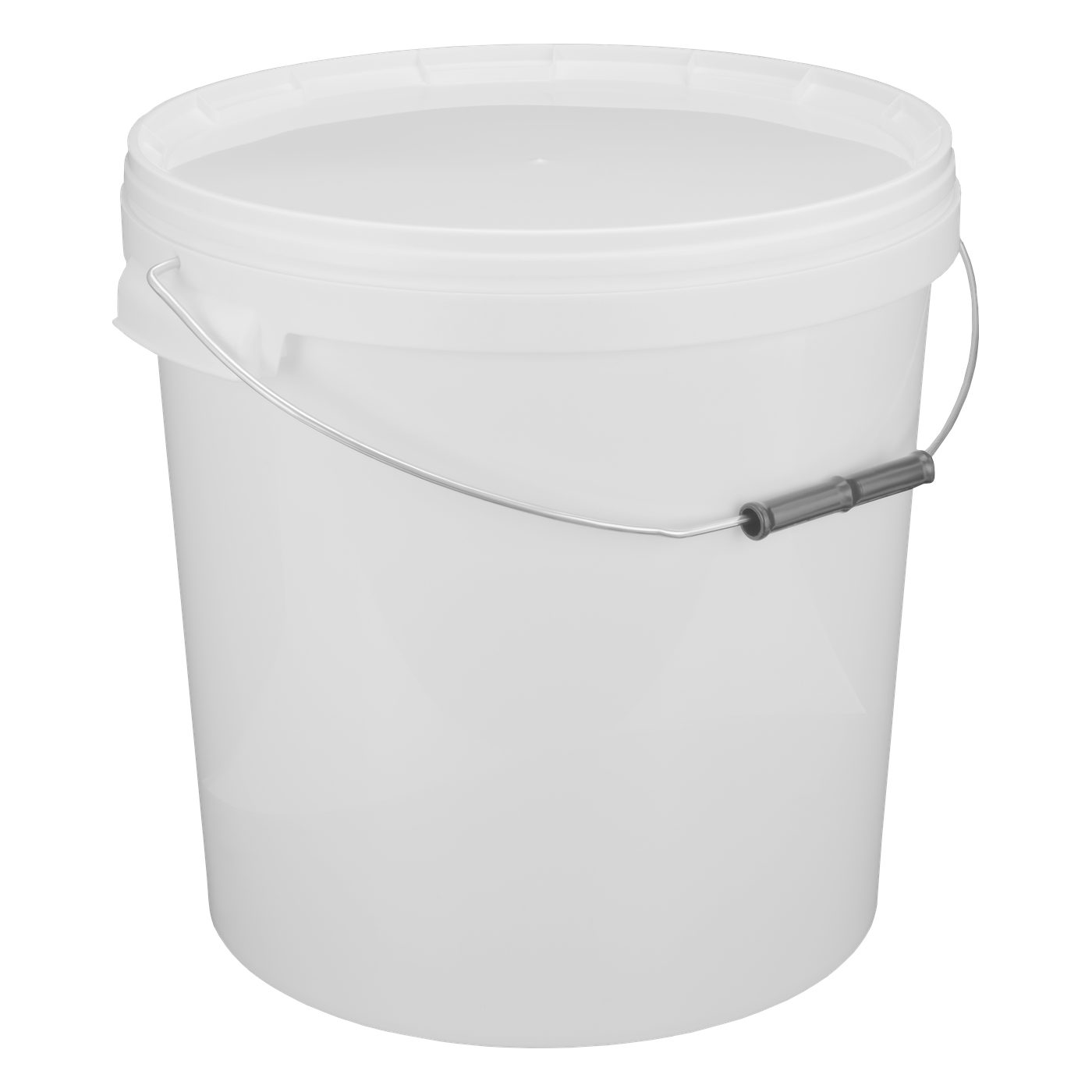 20 Liter Eimer, mit Schnappdeckel und Metalltragehenkel