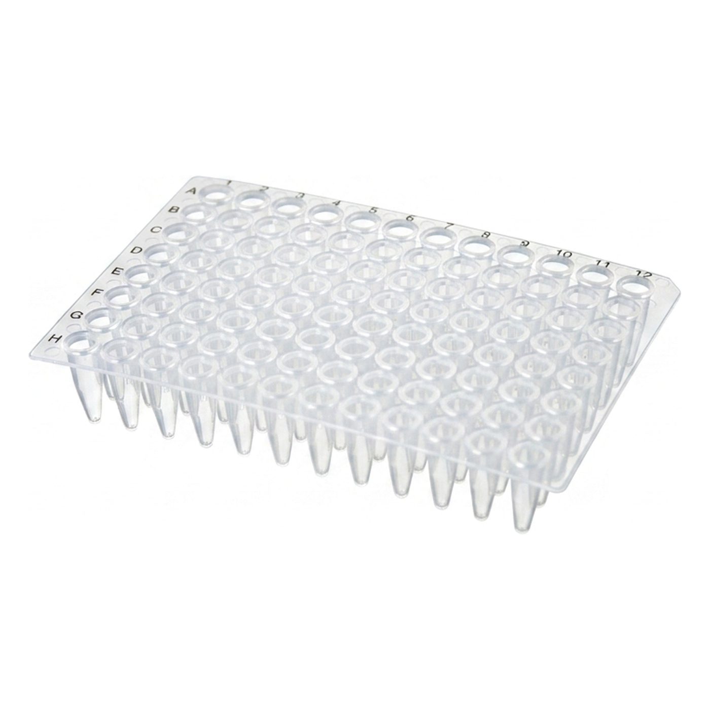 200 µl PCR-Platte ohne Rand, 96 Well, Standardhöhe, schneidbar