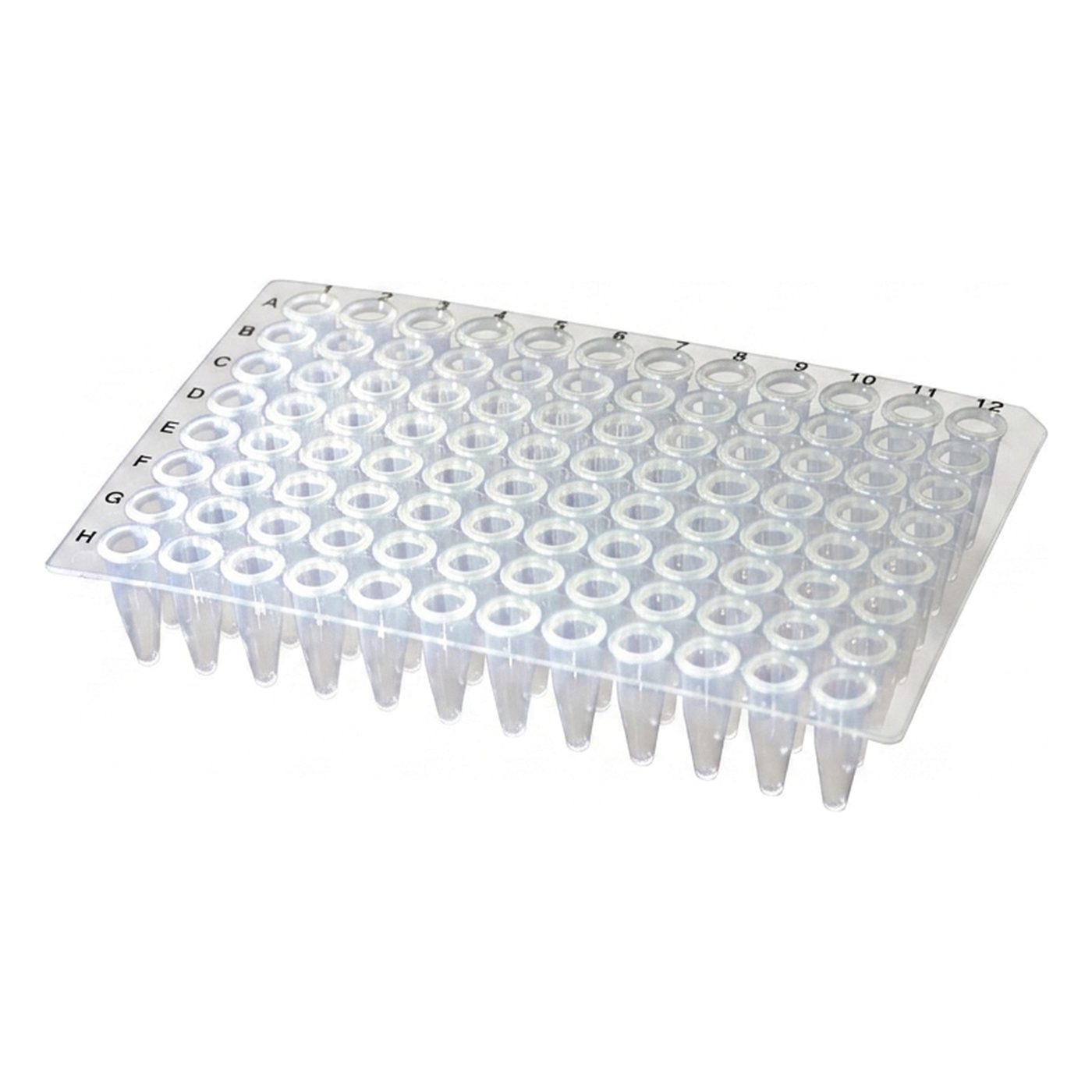 350 µl PCR-Platte ohne Rand, 96 Well, Standardhöhe