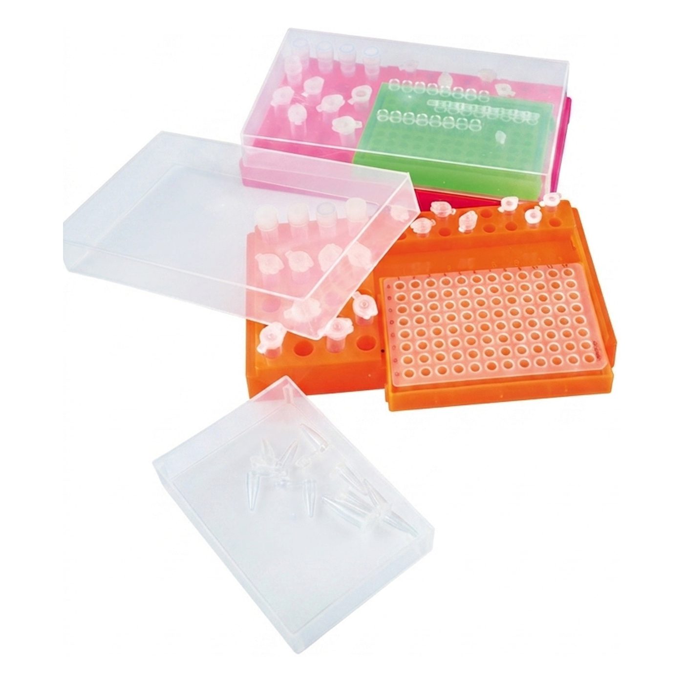 PCR Arbeitsstation für 96 Stück á 0,2 ml (für Platten und Ketten)