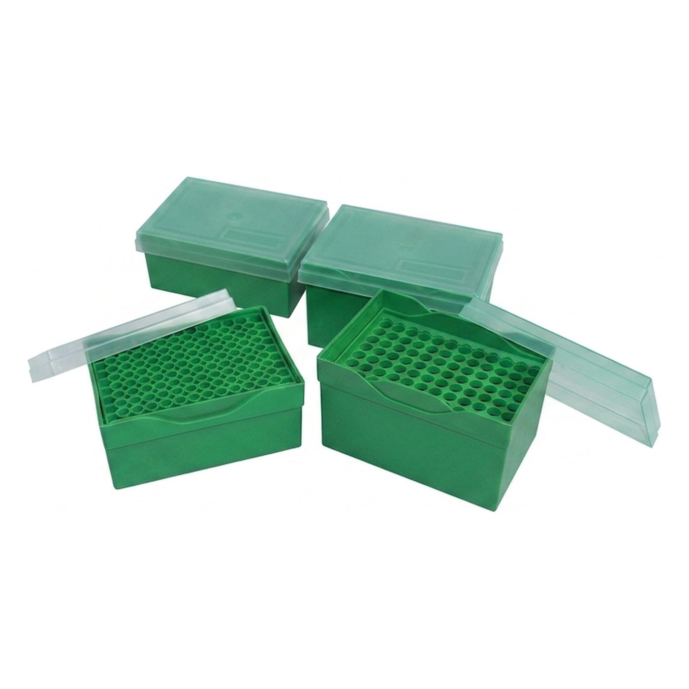 Box + Deckel für 96 Stk., bis 10µl, 98x133x60mm