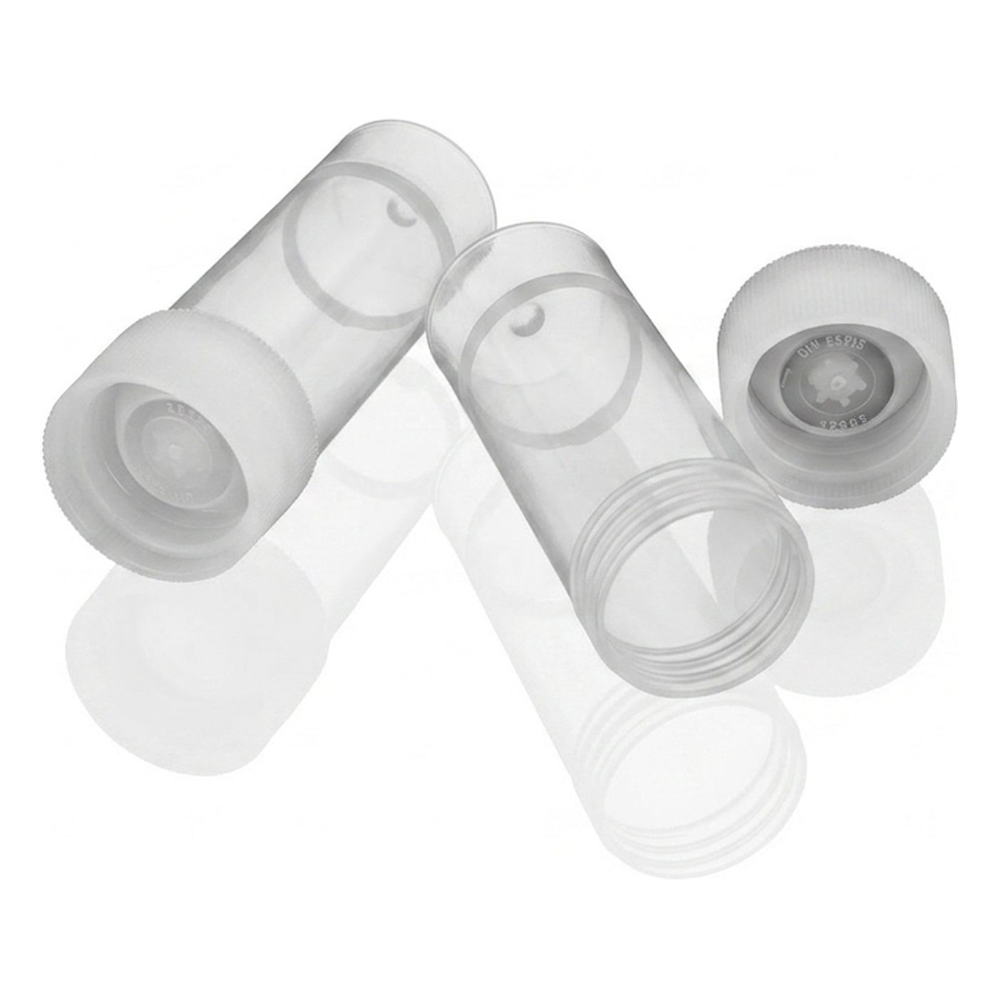 Probengefäß für Sputum, Ø24x70mm, natur Deckel