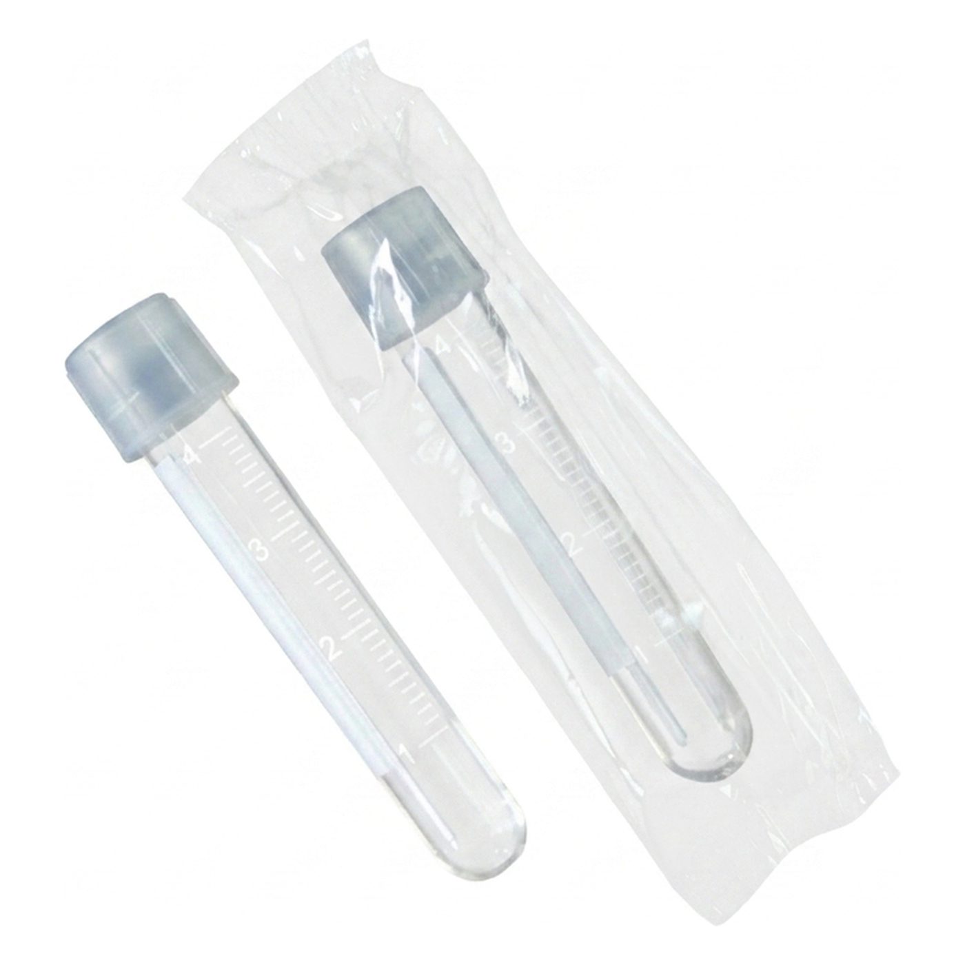 Kunststoff-Kulturröhre, PS, 5 ml, 2 Pos.-Verschl., einzeln steril
