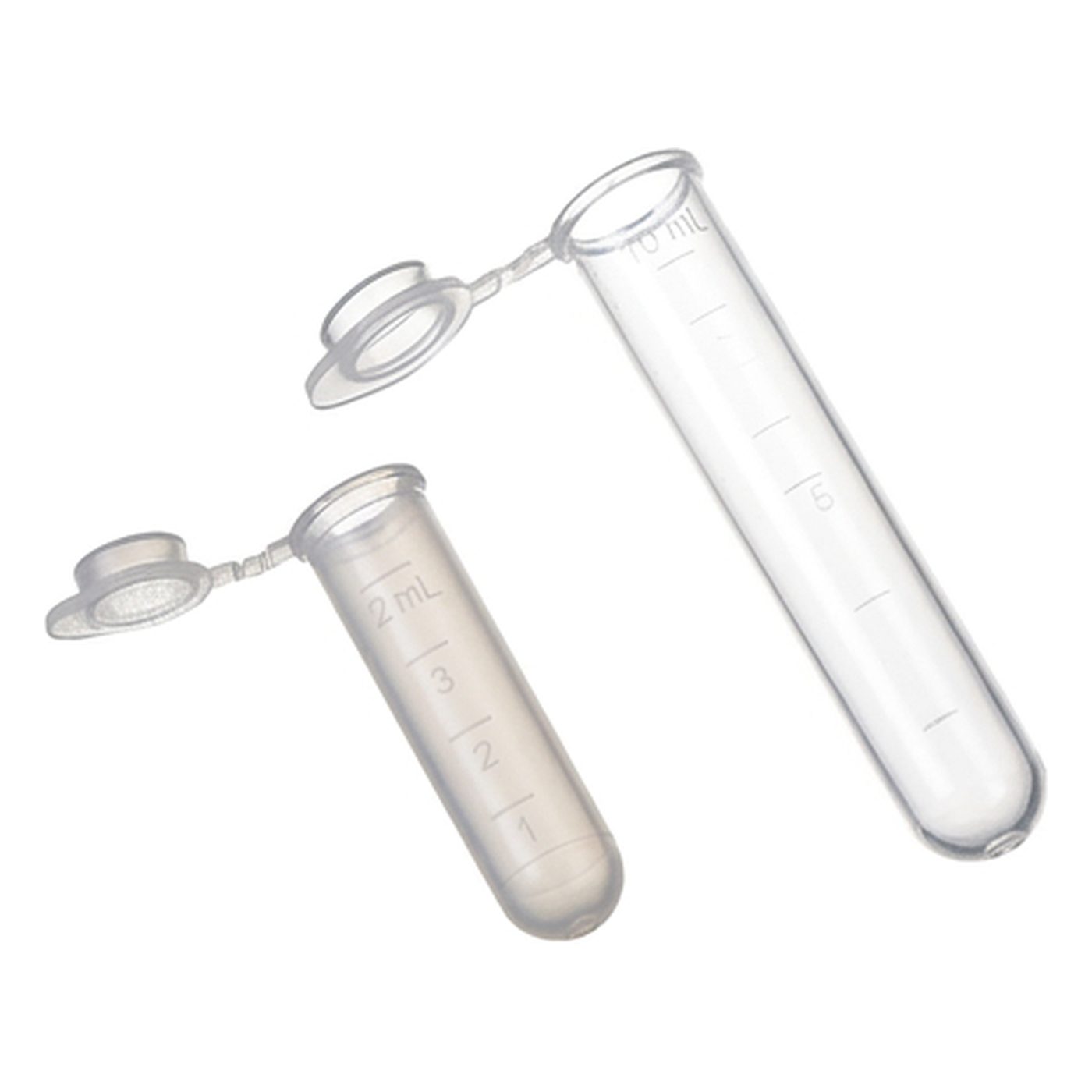 Kunststoffröhre mit angehängtem Deckel, PP, 5ml