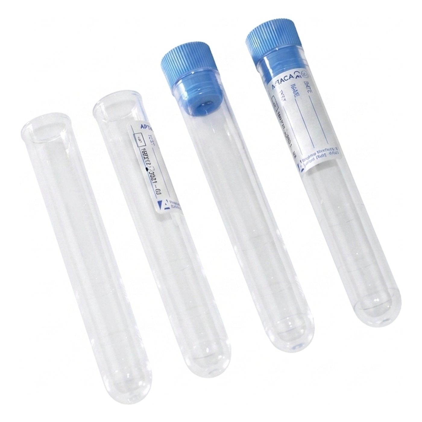 Kunststoffröhre Rundb., m. Rand, PS, 10ml