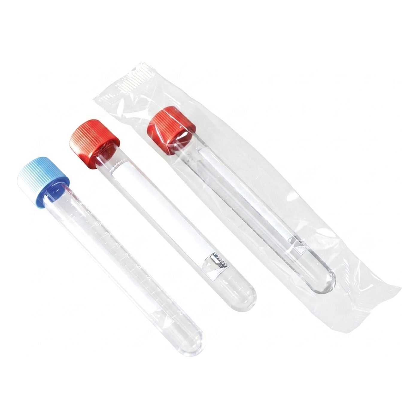 Kunststoffröhre Rundb., PS, 15ml, bedruckt, einzeln steril
