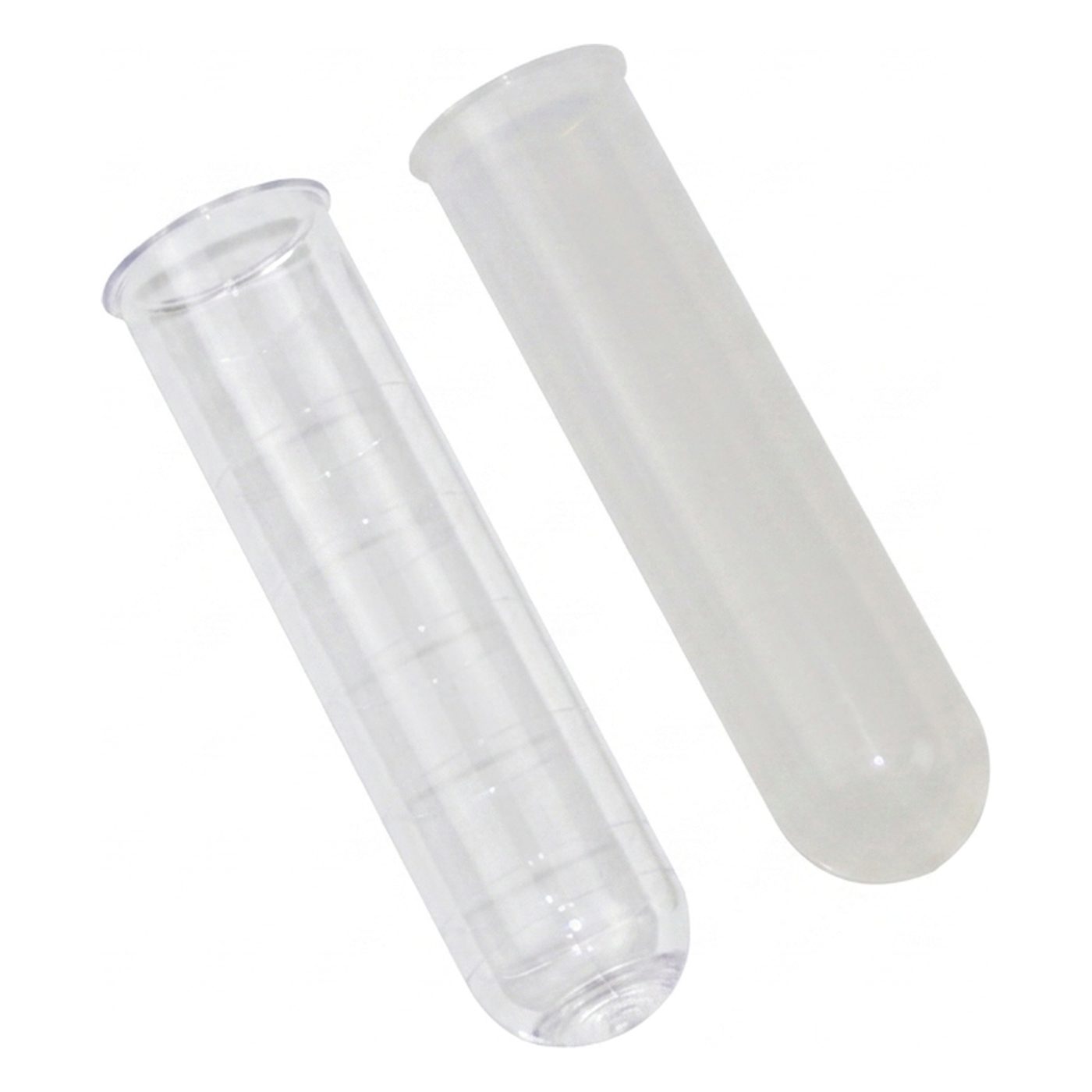 Kunststoffröhre Rundboden, m. Rand, PS, 25ml